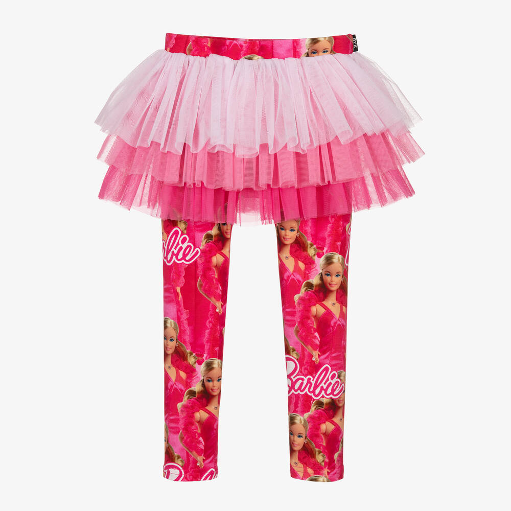 Rock Your Baby - Girls Pink Barbie Doll Tutu Leggings | Childrensalon