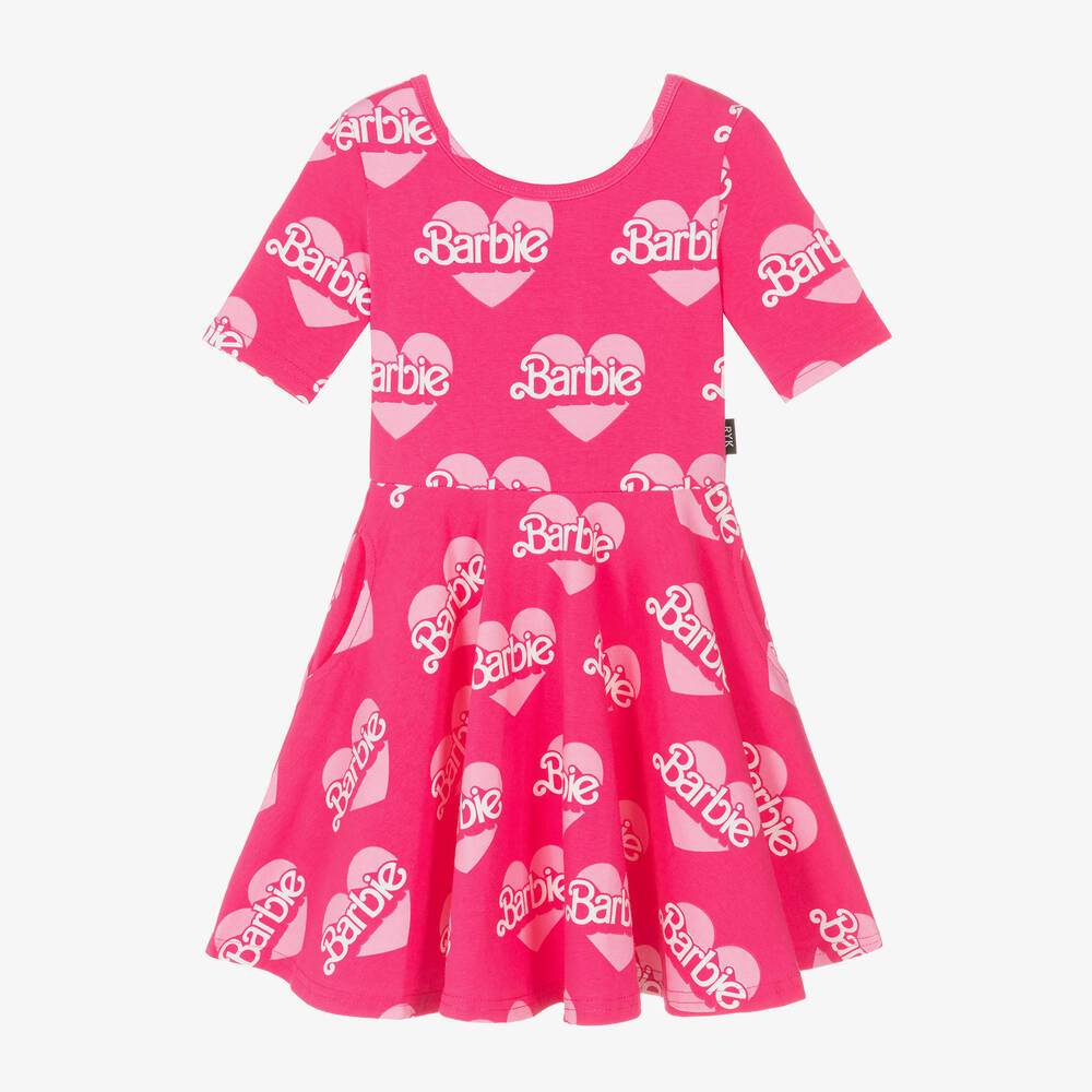 Rock Your Baby - Girls Pink Barbie Dress | Childrensalon