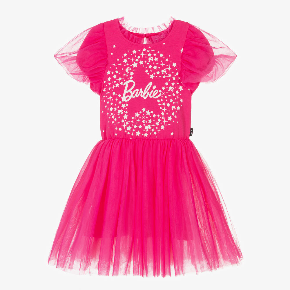 Rock Your Baby - Girls Pink Barbie Tutu Dress | Childrensalon