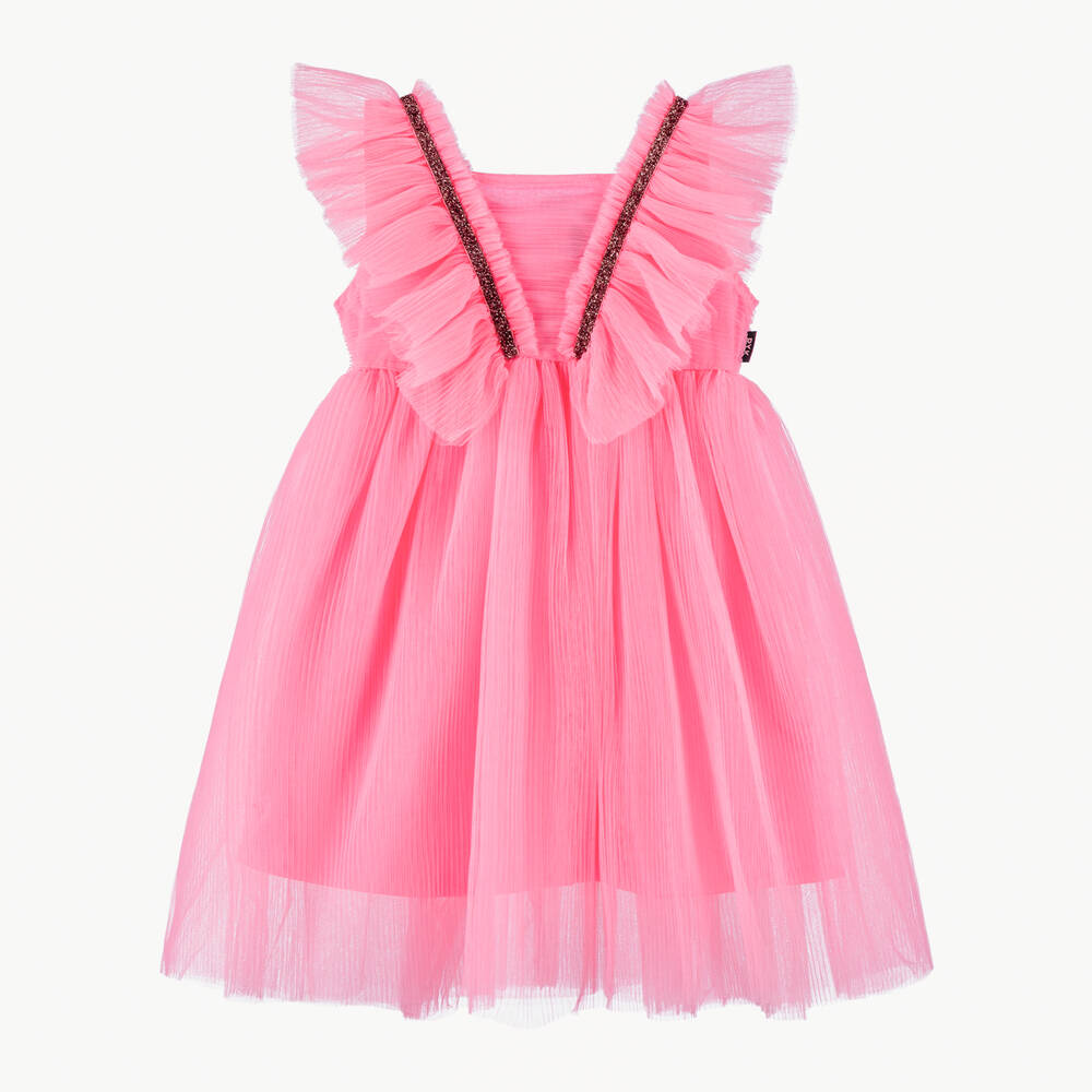Rock Your Baby Kids' Girls Pink Ruffle Tulle Dress