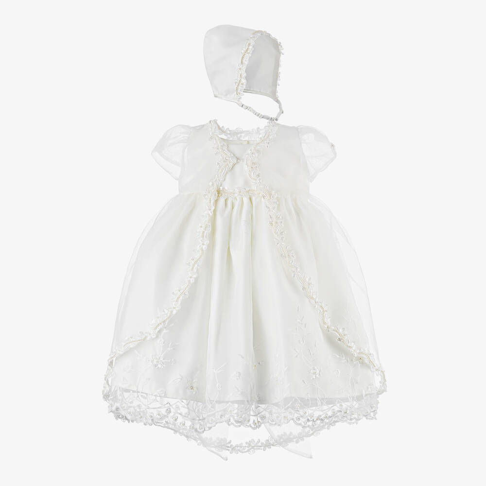 Romano - Кремовое торжественное платье и жакет для малышек | Childrensalon