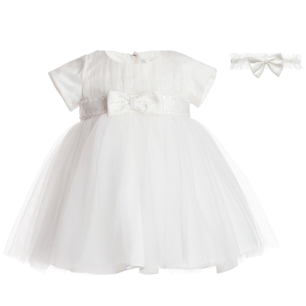 Romano Princess - Baby Ivory Occasion Dress Set | Childrensalon