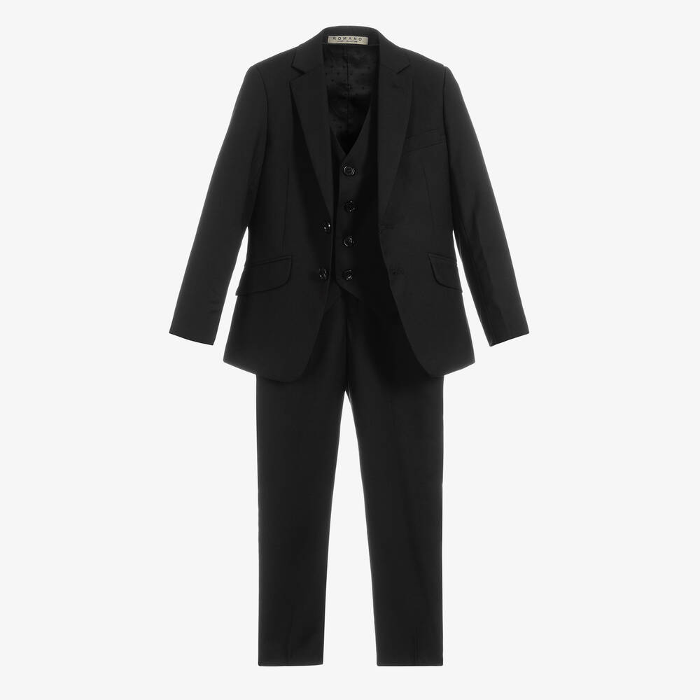 Romano - Черный костюм для мальчиков  | Childrensalon