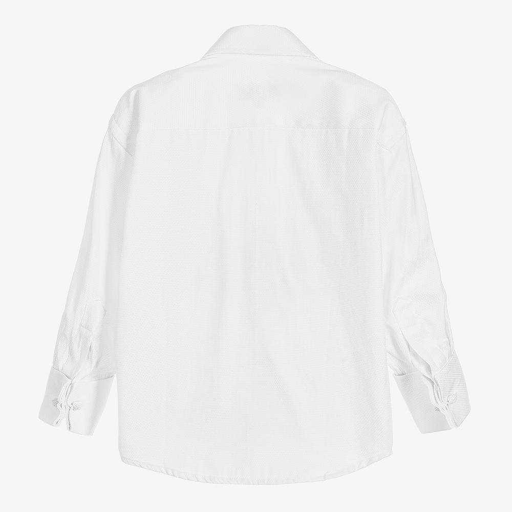 Romano Vianni - Boys White Cotton Shirt | Childrensalon