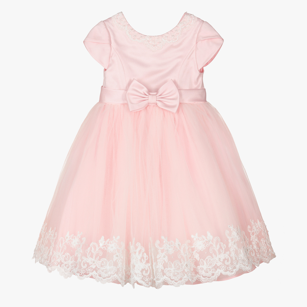 Sarah Louise - Girls Pink Tulle Dress | Childrensalon