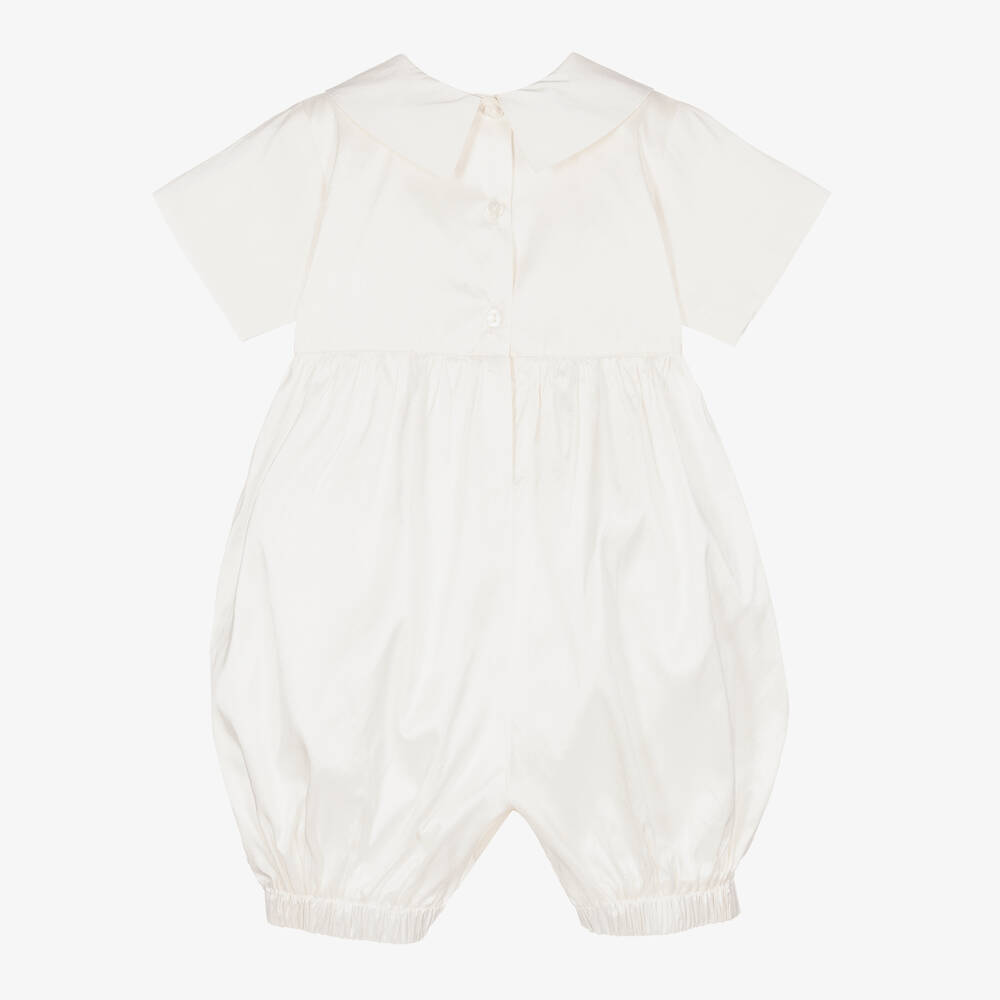 Sarah Louise - Ivory Silk 3 Piece Baby Suit | Childrensalon
