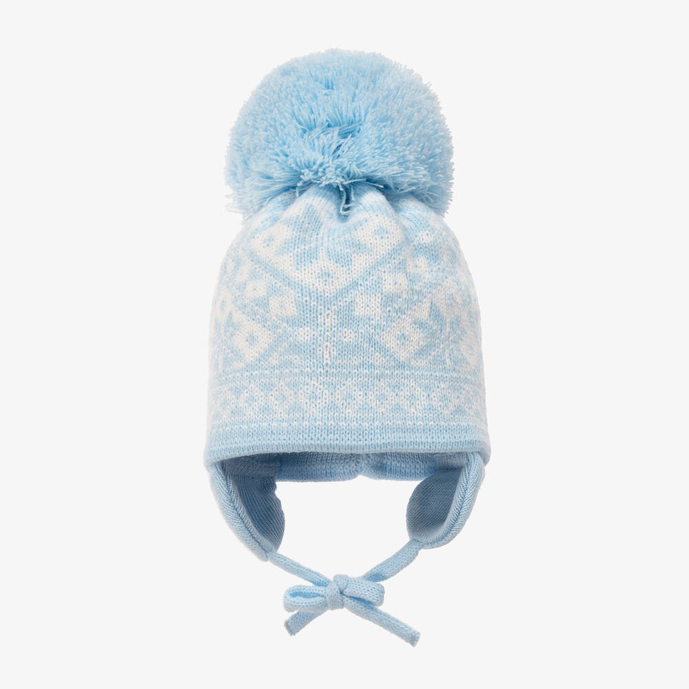 Sätila of Sweden - قبعة بوم بوم أكريليك محبوك لون أزرق | Childrensalon