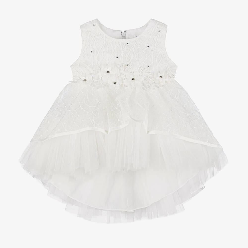 Sevva - Baby Girls Ivory Tulle Dress | Childrensalon
