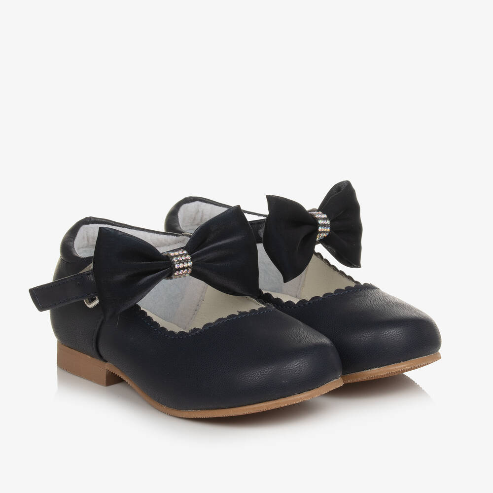 Sevva -  حذاء ماري جين جلد صناعي لون كحلي | Childrensalon