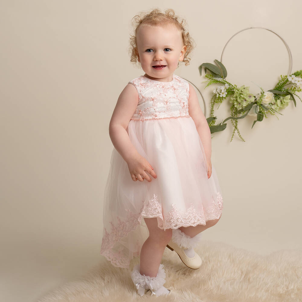 Sevva-Girls Pink Sparkle Tulle Dress | Childrensalon