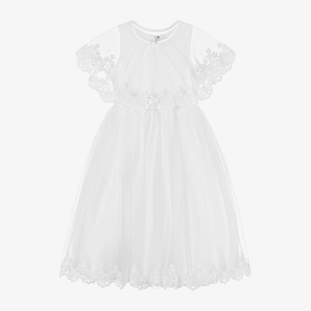 Sevva Kids' Girls White Tulle Dress Set