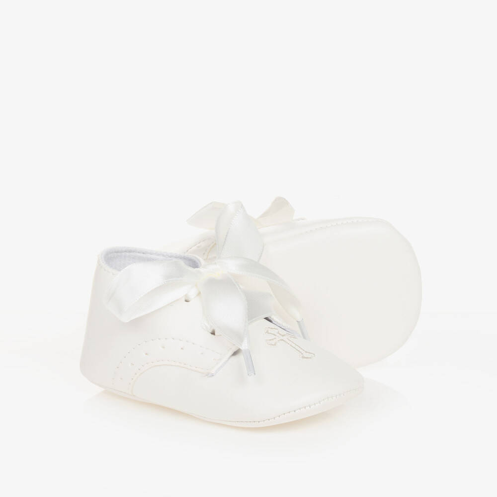 Sevva Babies' Ivory Pre-walker Ceremony Shoes