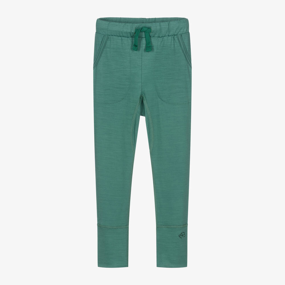 Smalls Merino - Green Merino Wool Joggers | Childrensalon