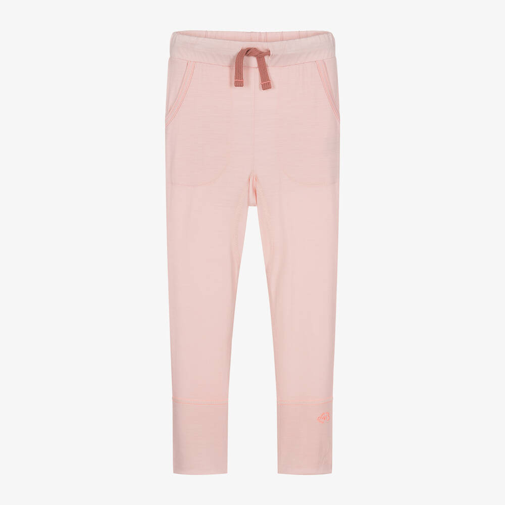 Smalls Merino - Pink Merino Wool Joggers | Childrensalon