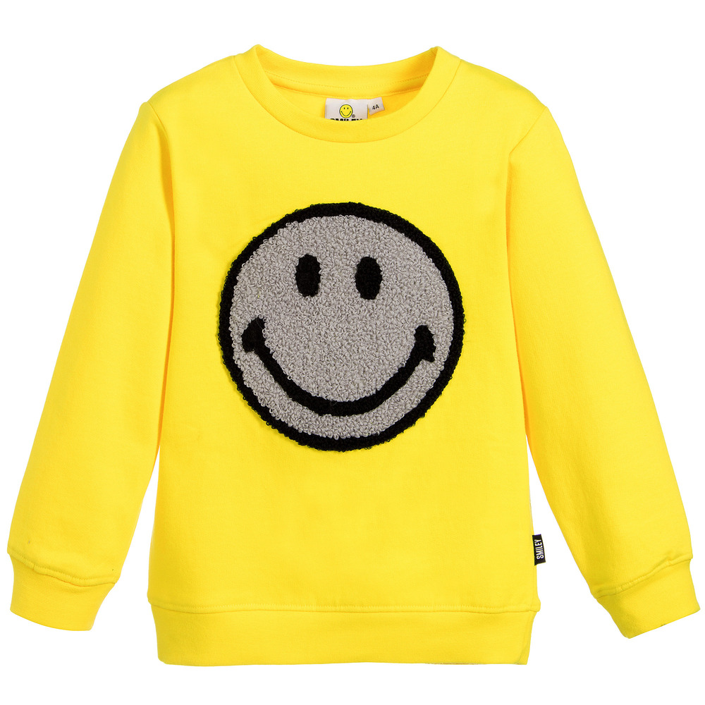 Smiley Originals - Yellow Logo Sweatshirt | Childrensalon