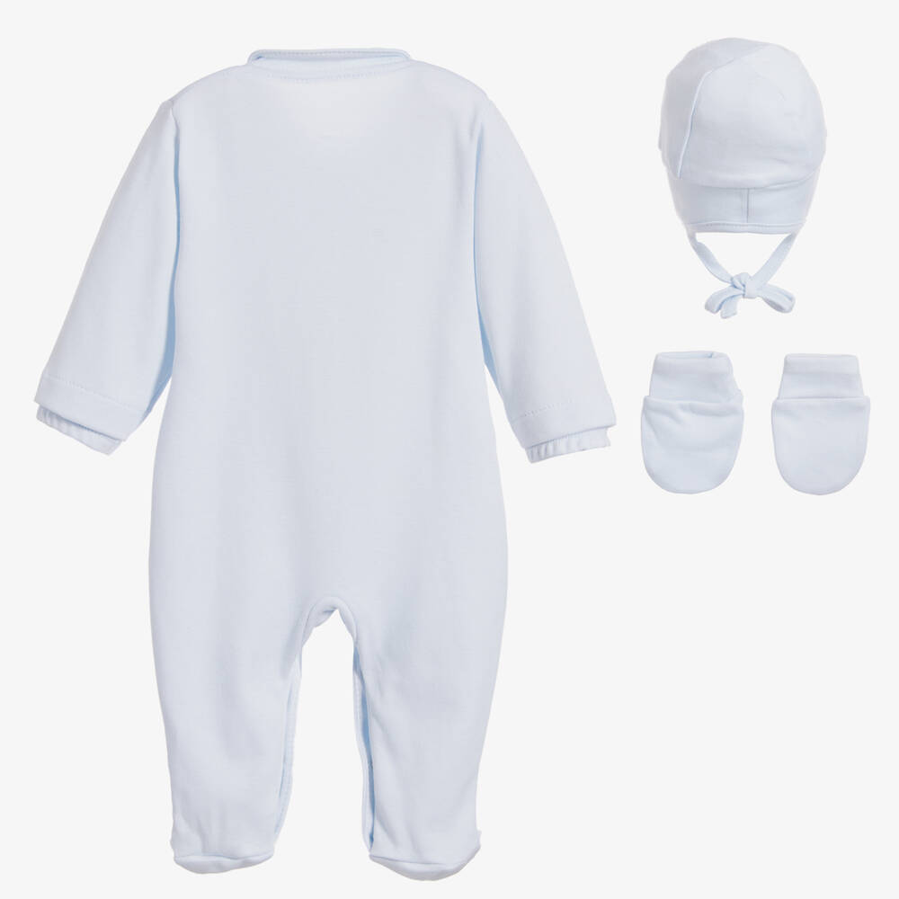 Sofija - Pale Blue Babysuit Gift Set | Childrensalon