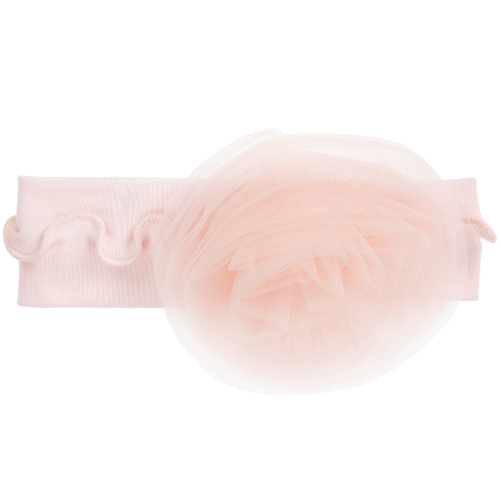 Sofija - Bandeau rose en coton Bébé | Childrensalon