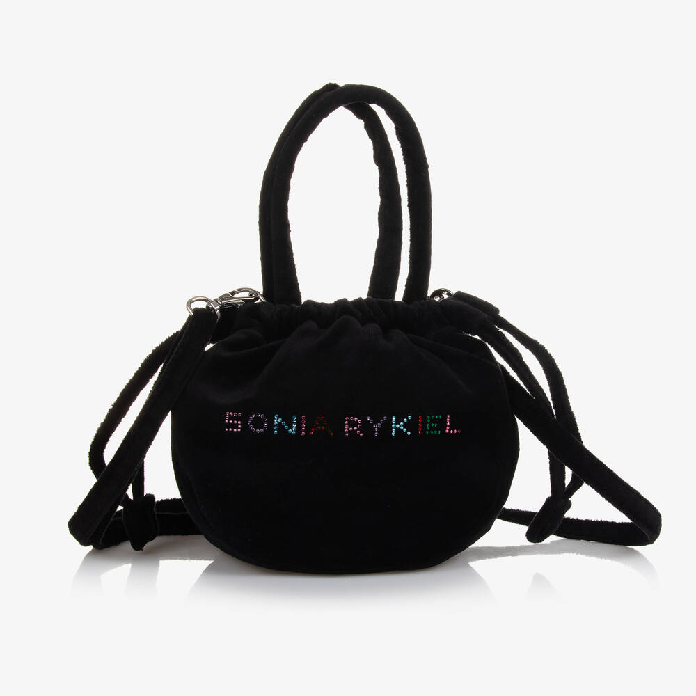 Sonia Rykiel Paris - Черная сумочка со стразами (20см) | Childrensalon