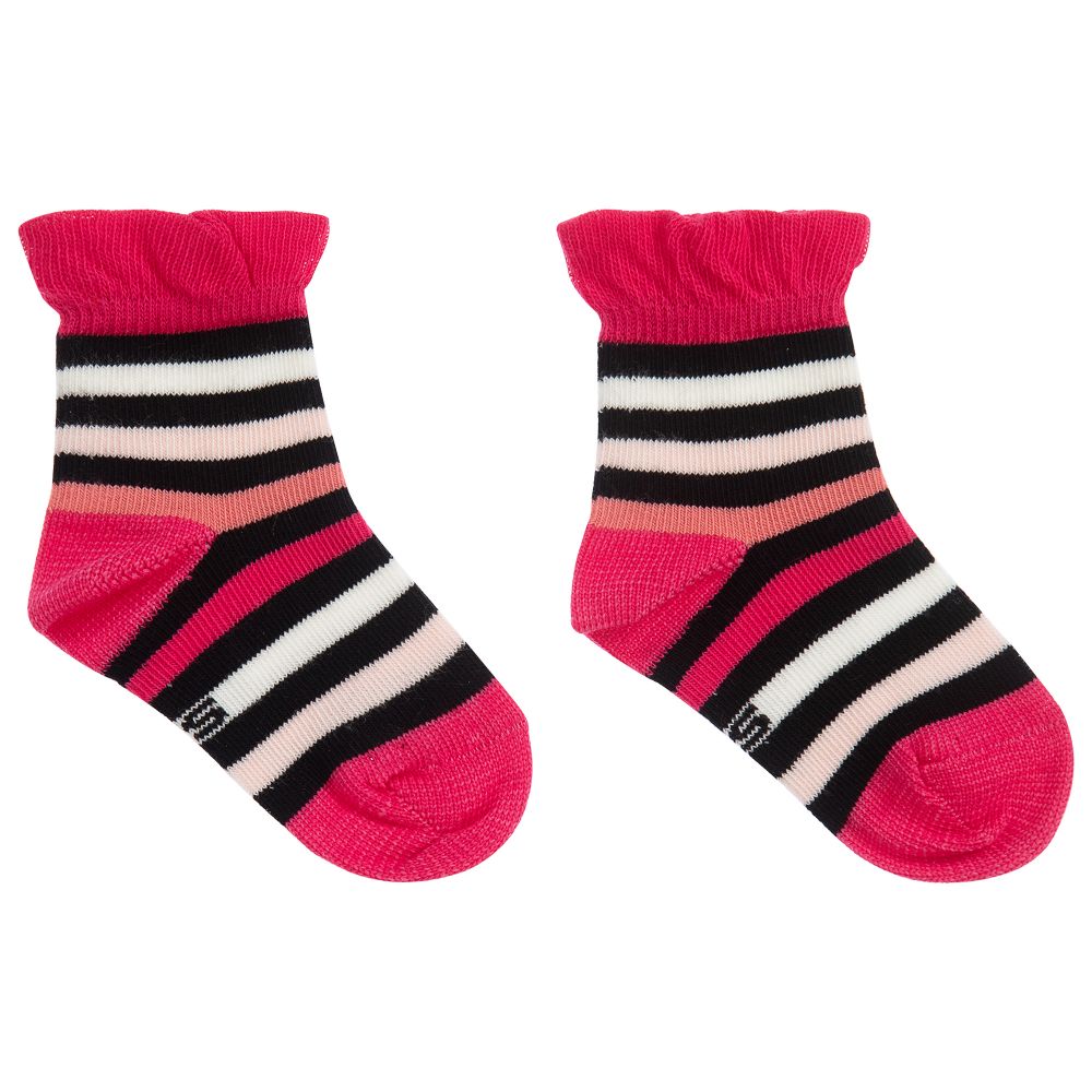 Sonia Rykiel Paris Babies' Girls Cotton Ankle Socks In Pink