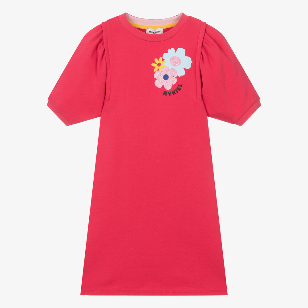 Sonia Rykiel Paris - Teen Girls Red Cotton Jersey Dress | Childrensalon