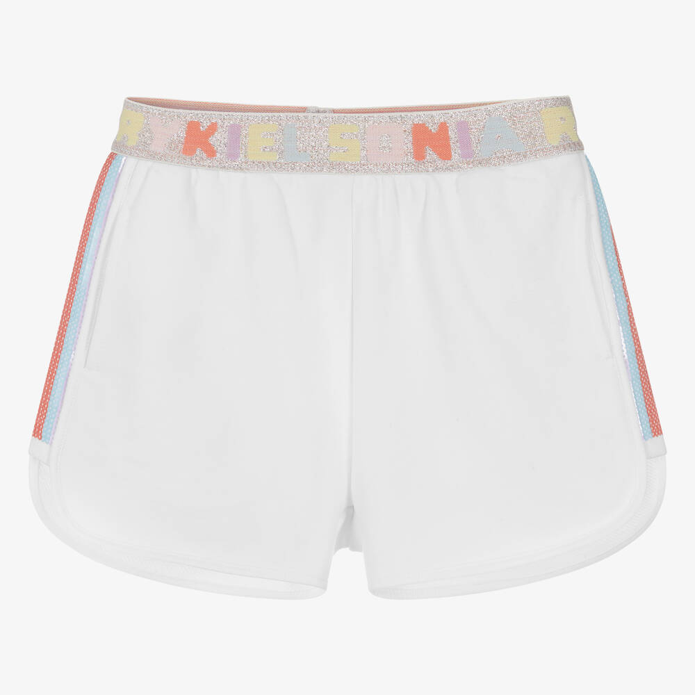 Sonia Rykiel Paris - Teen Girls White Cotton Jersey Shorts | Childrensalon