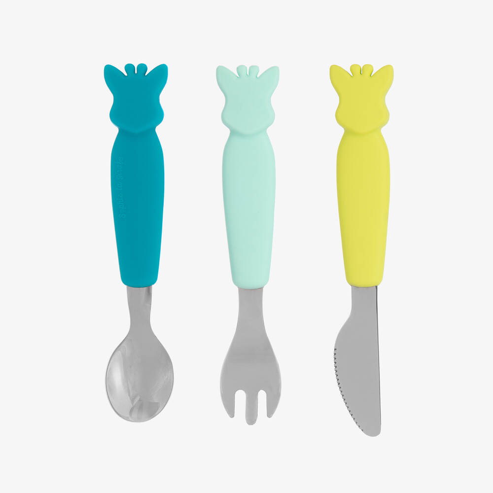 Sophie la Girafe - طقم أدوات مائدة بألوان متنوعة | Childrensalon