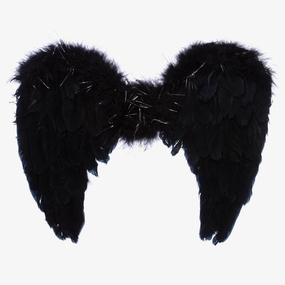 Souza - Black Feather Wings | Childrensalon