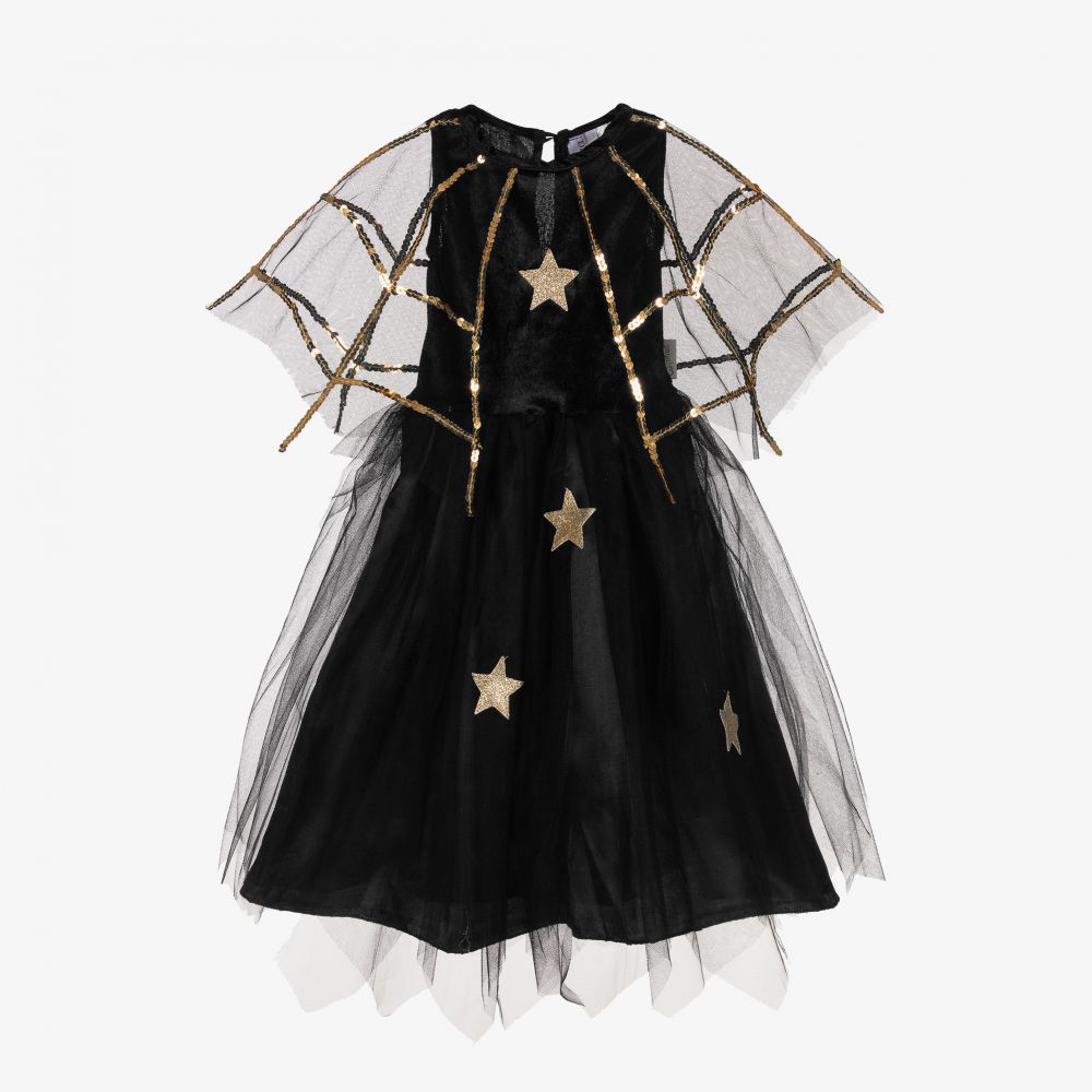 Souza - Black & Gold Witch Dress | Childrensalon