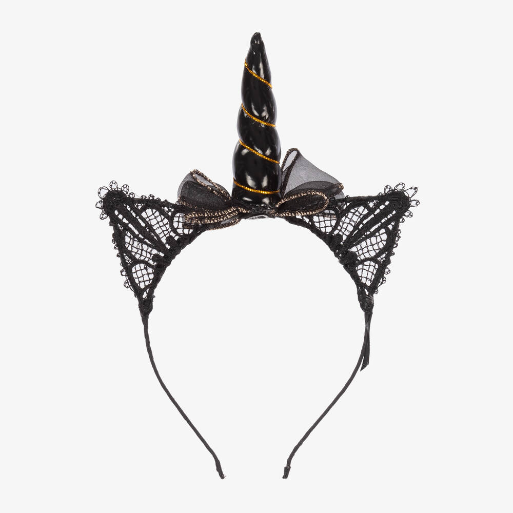 Souza - Black Unicorn Hairband | Childrensalon