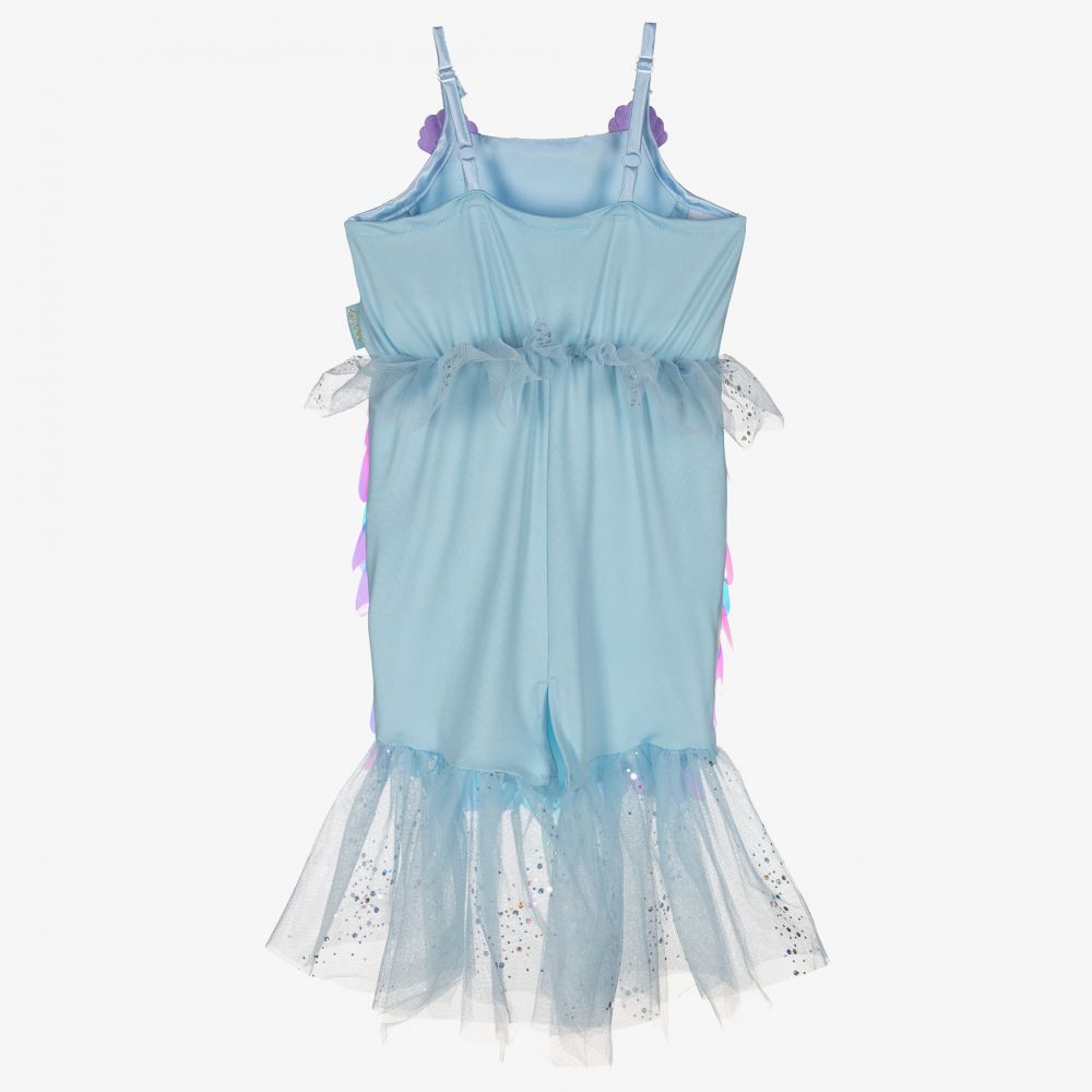 LUCIDA - Robe sirène bleue pour fille - M 122/128 (7-9 ans) - Déguisements  enfants