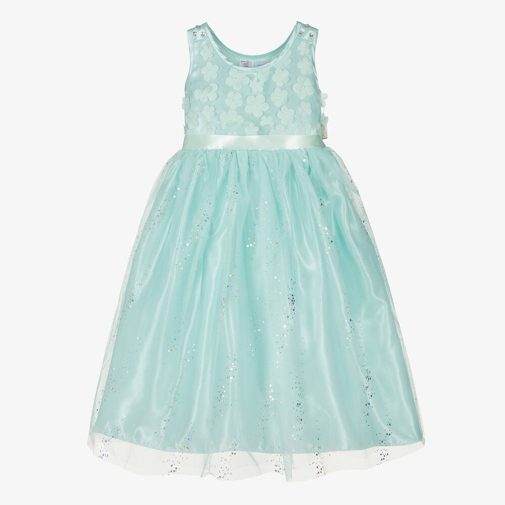 Souza - Girls Green Tulle Princess Dress | Childrensalon
