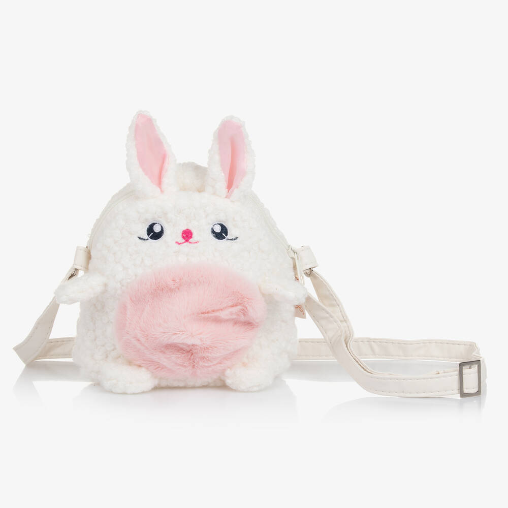 Souza - Кремовая сумка из букле Кролик (14см) | Childrensalon