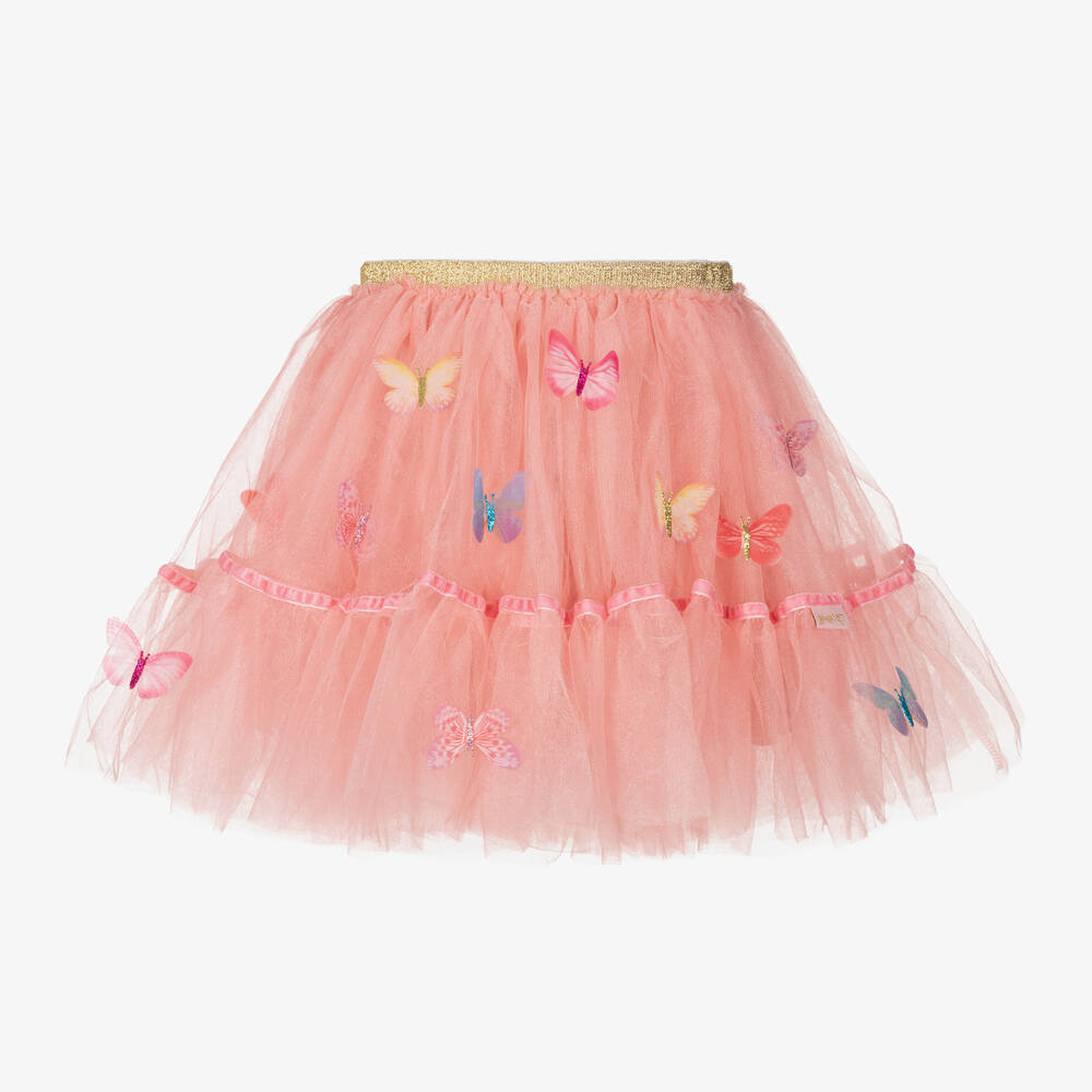 Souza - Girls Pink Butterfly Tutu Skirt | Childrensalon