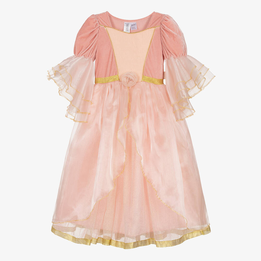 Souza - Girls Pink Organza Princess Dress Costume | Childrensalon