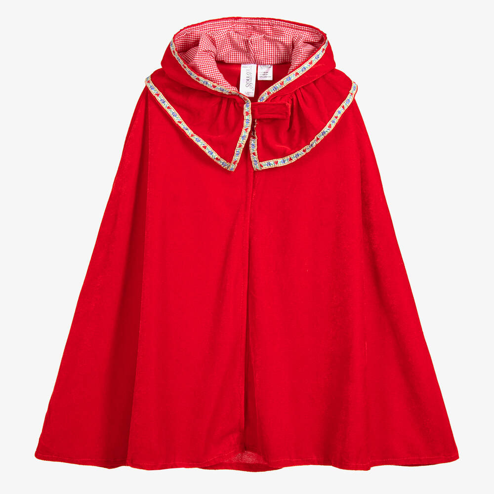 Souza - Red Riding Hood Velour Cape | Childrensalon