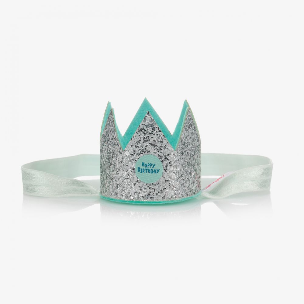 Souza - Bandeau argenté à couronne (24 cm) | Childrensalon