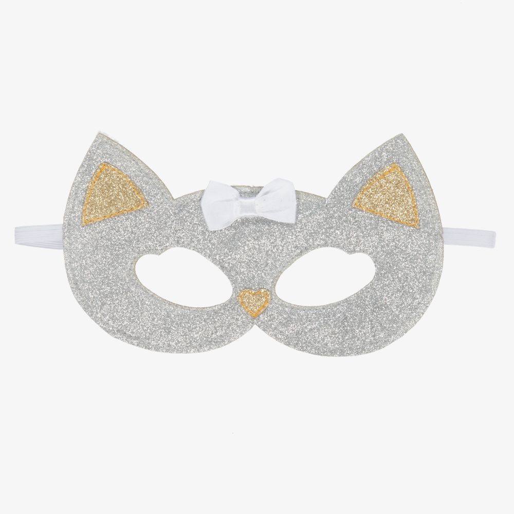 Souza - Masque de chat argenté/doré pailleté | Childrensalon