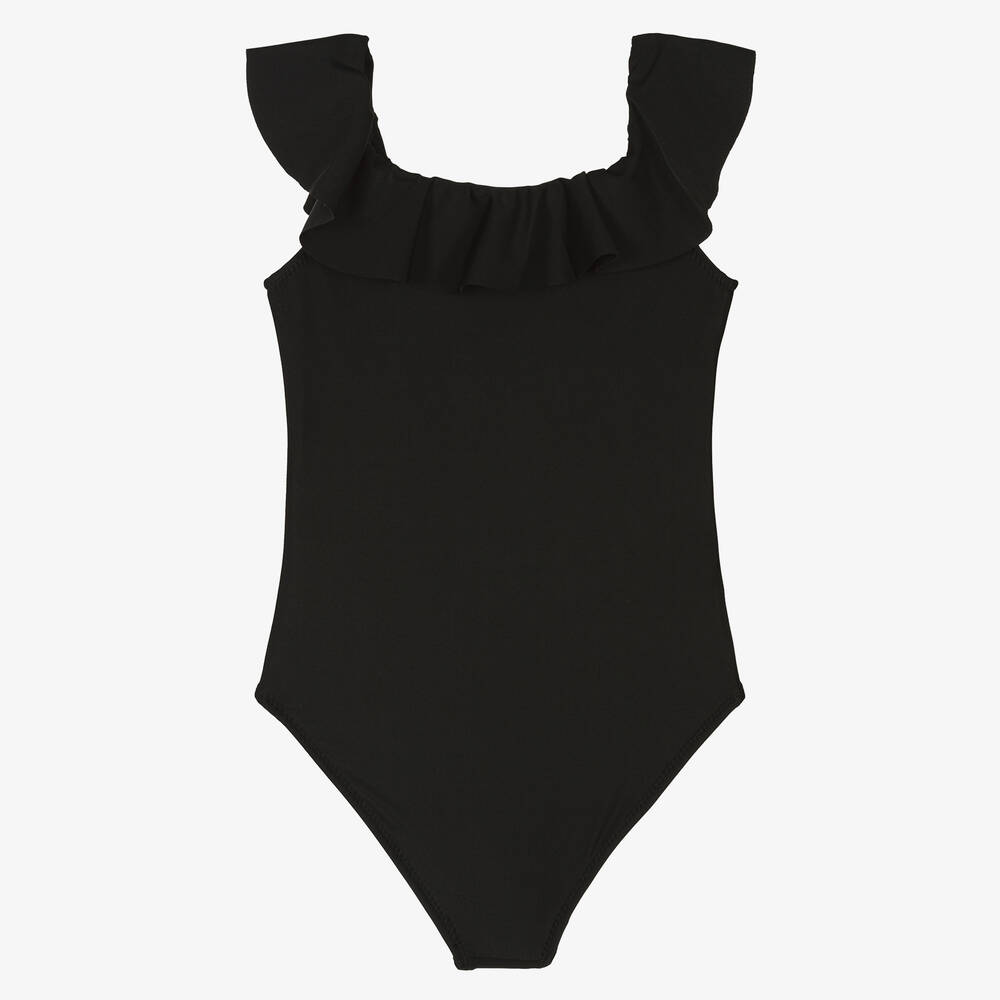 Stella Cove - Girls Black Ruffle Mermaid Swimsuit | Childrensalon