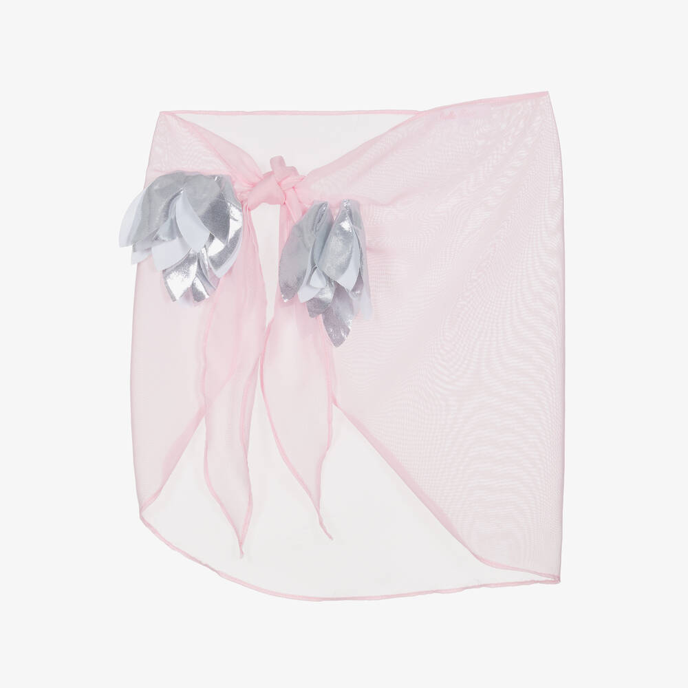 Stella Cove - Girls Pink Chiffon Beach Skirt | Childrensalon
