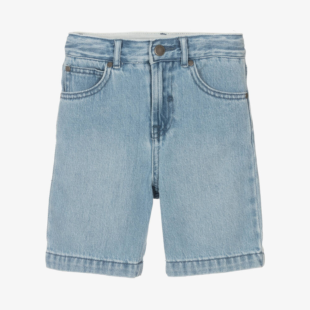 Stella McCartney Kids - Синие джинсовые шорты для мальчиков | Childrensalon