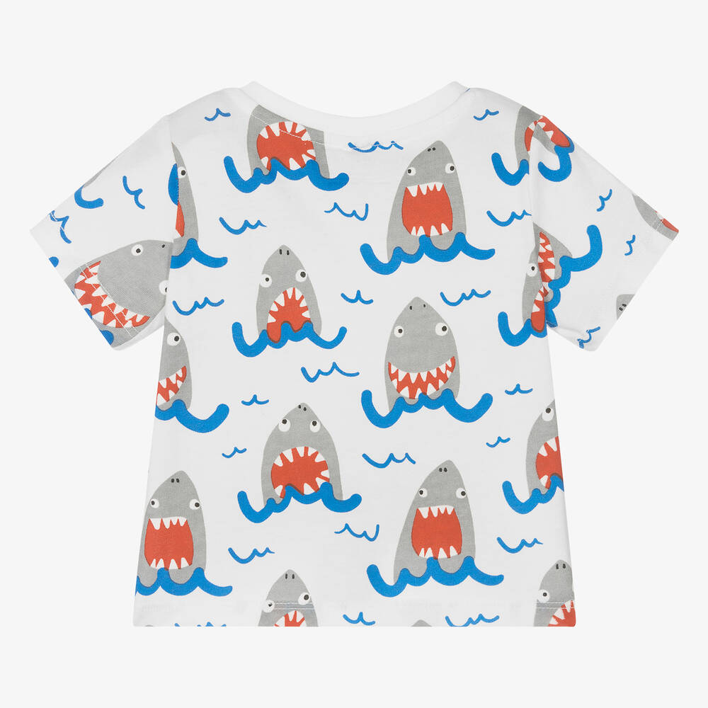 Shark organic-cotton T-shirt