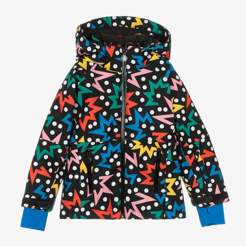 Stella McCartney Kids - Черная лыжная куртка со звездами | Childrensalon