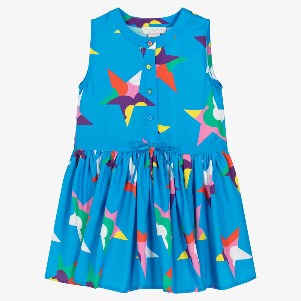 Stella McCartney Kids - Голубое платье со звездами | Childrensalon