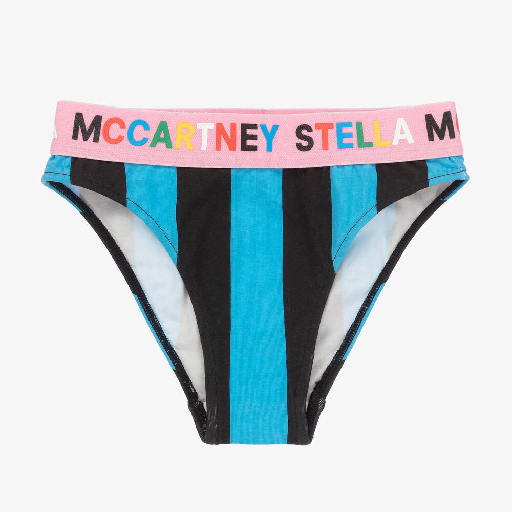 Stella McCartney Kids Girls Pink & Blue Stripe Knickers (2 Pack)
