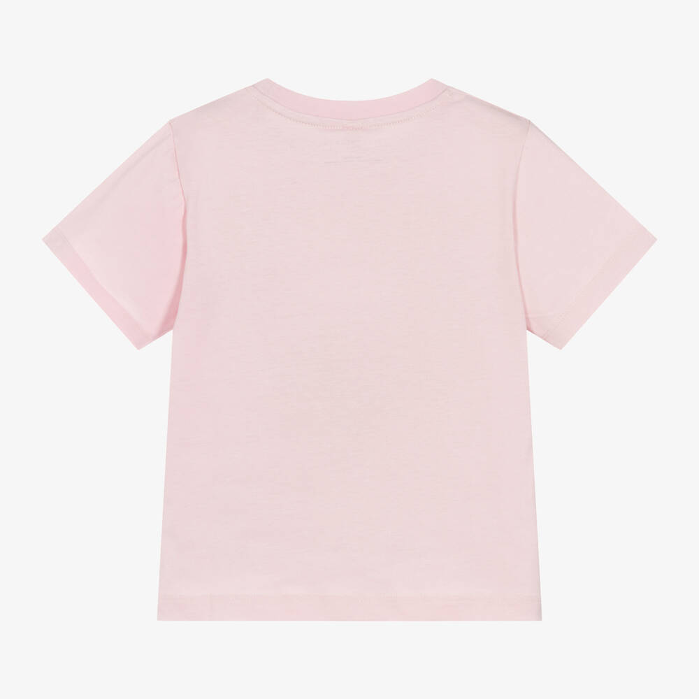 Stella McCartney Kids - Girls Pink Candy Floss Cotton T-Shirt ...