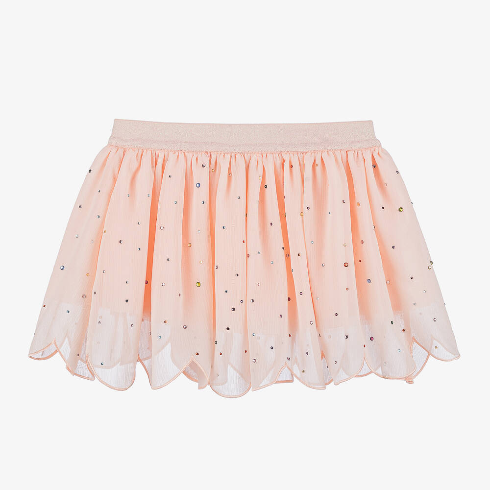 Stella McCartney Kids - Girls Pink Chiffon & Tulle Skirt | Childrensalon