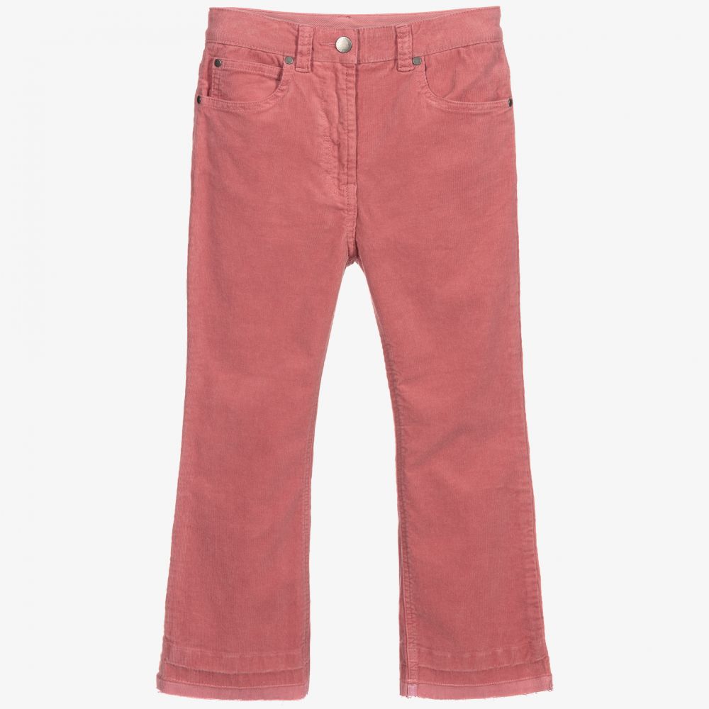 Stella Mccartney Kids Girls Pink Corduroy Trousers