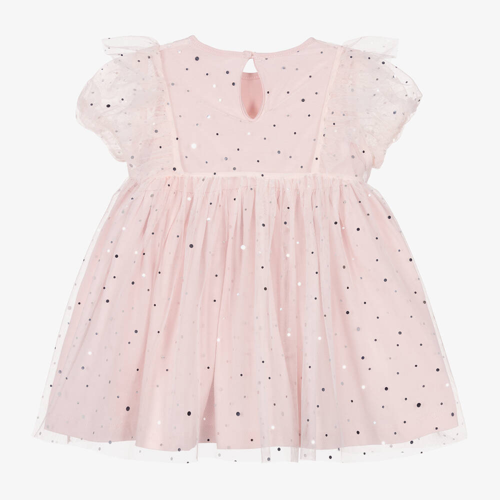 Stella McCartney Kids - Girls Pink Tulle & Sequin Dress | Childrensalon