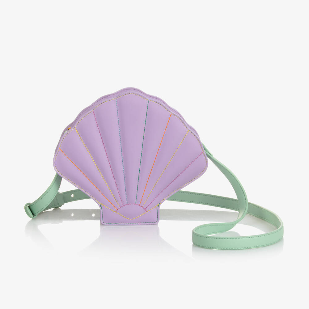 Stella McCartney Kids - Sac bandoulière coquillage violet 19cm | Childrensalon