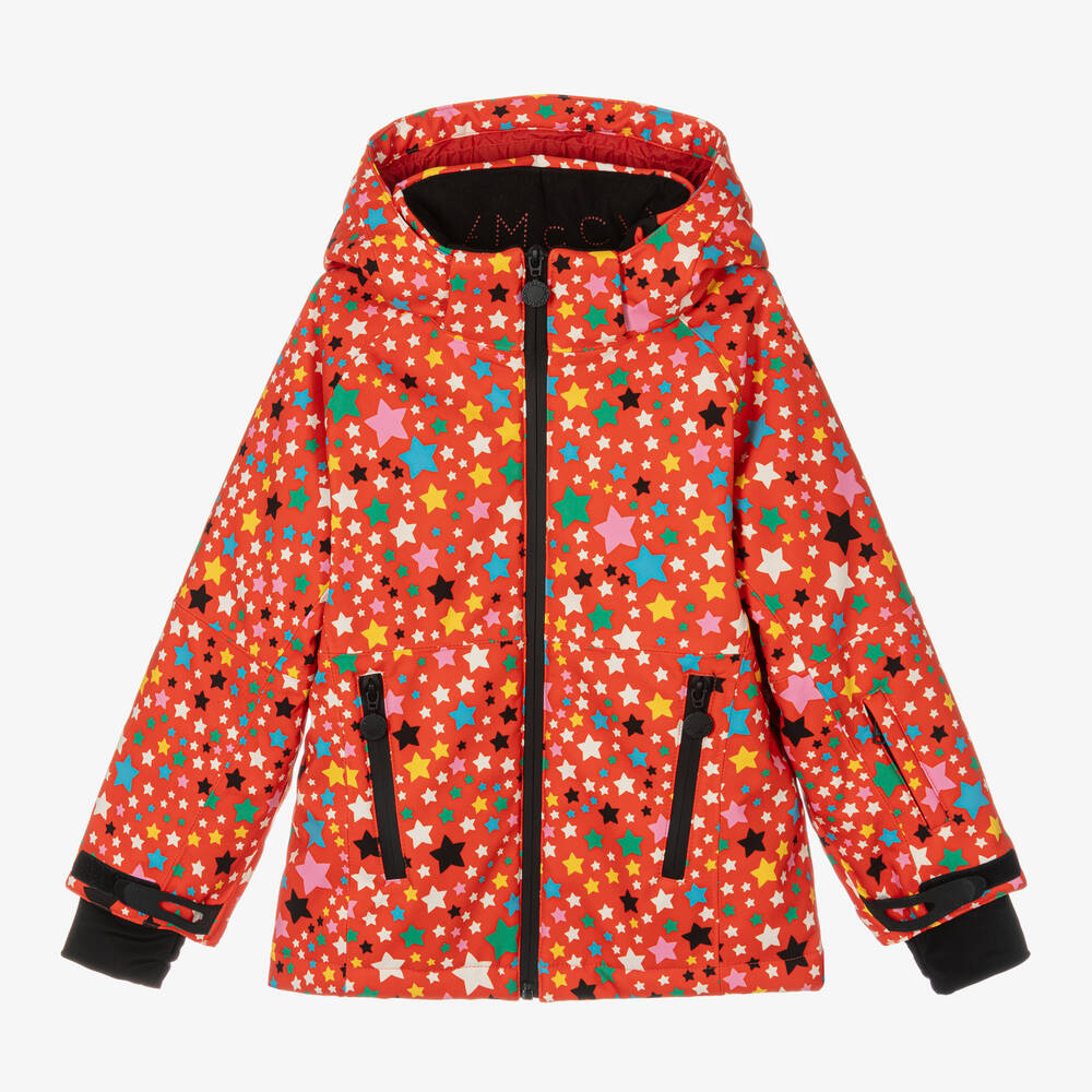 Stella McCartney Kids Ski Wear Capsule - Girls Red Star Ski Jacket | Childrensalon